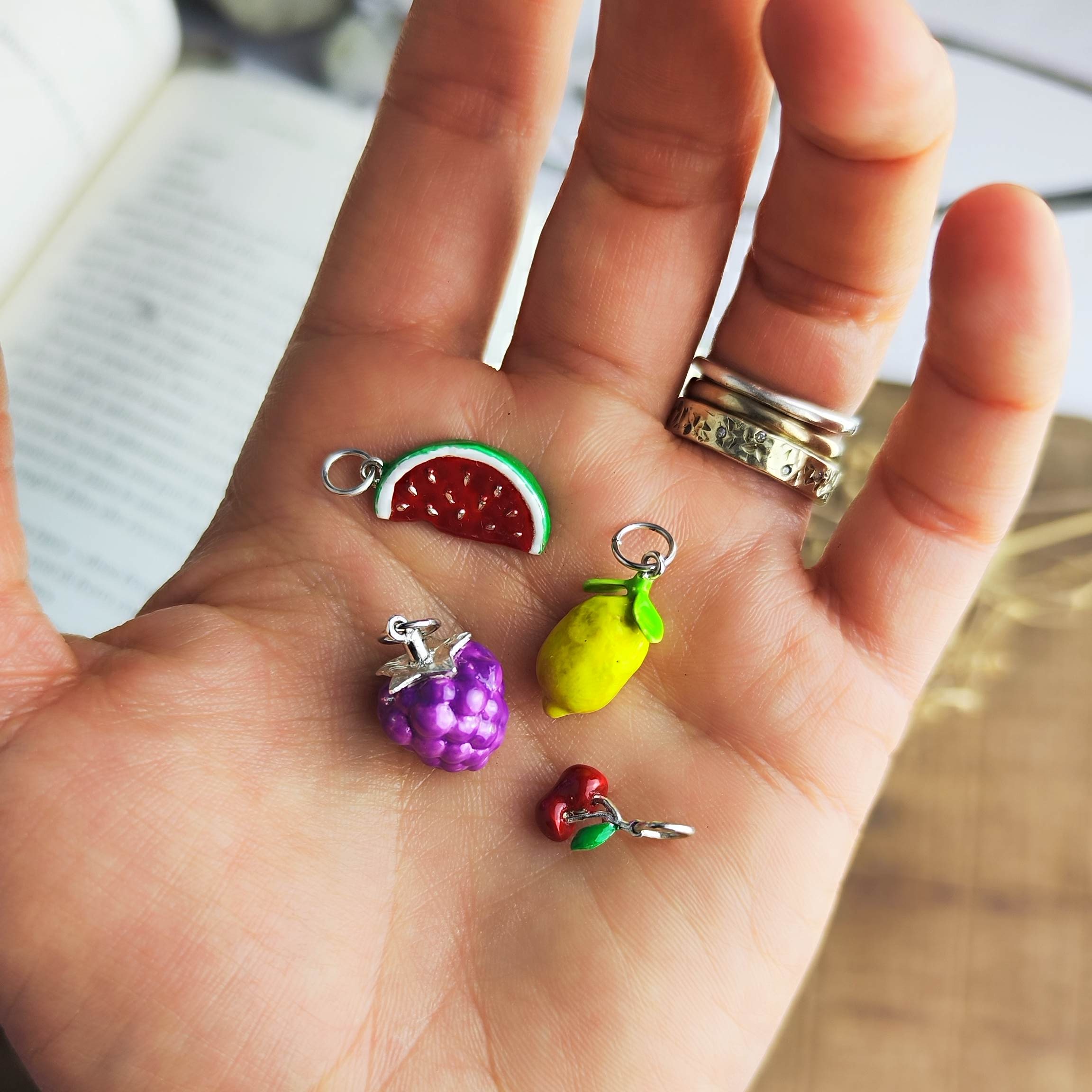 Ciondolo ciliegie - immagine 3