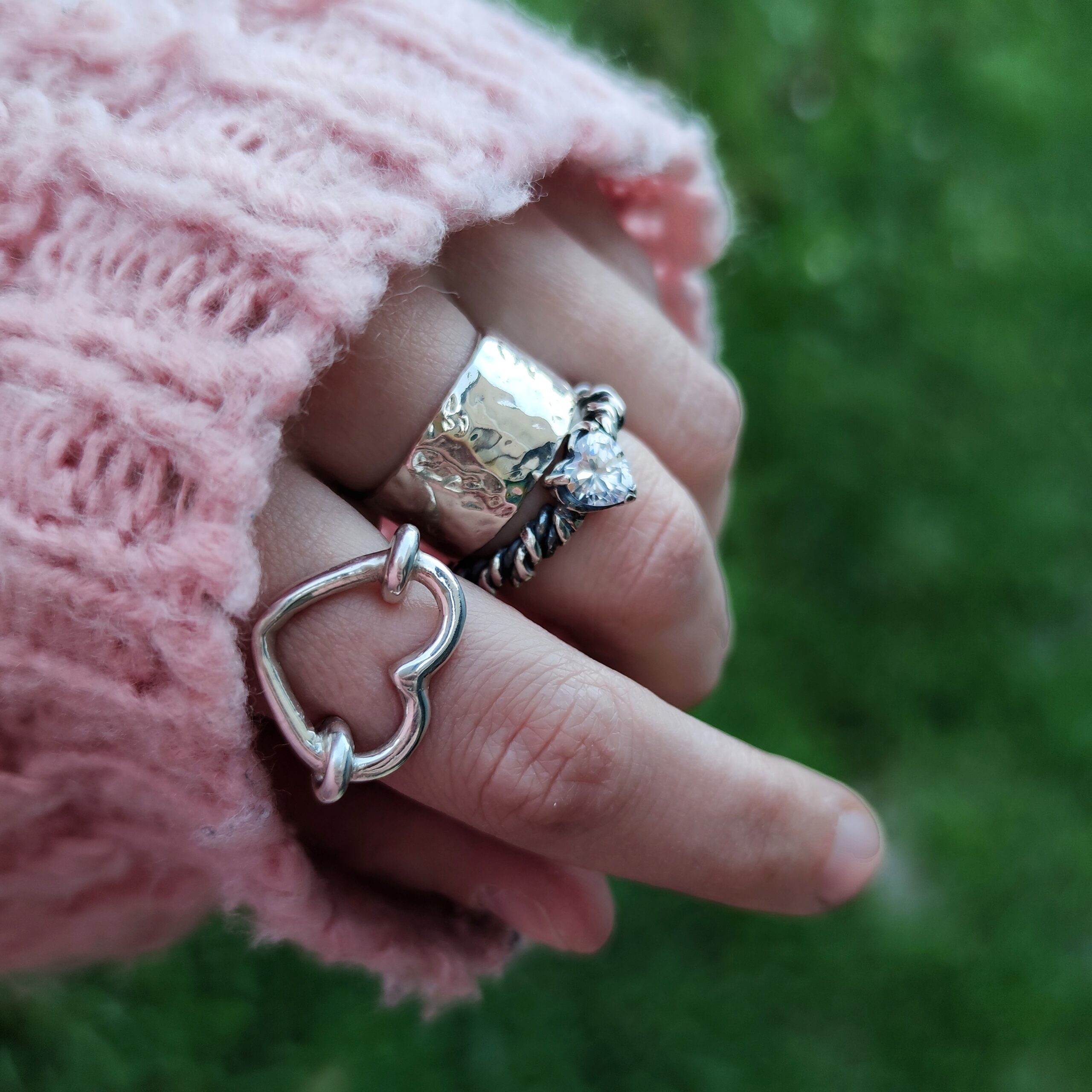 Anello filo a cuore - semplice - immagine 3