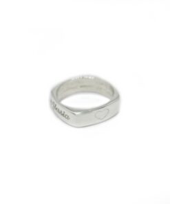 Anello quadrato smussato