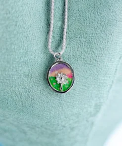 medaglietta tramonto in fiore