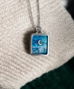 Medaglietta riflessi di luna - arte da indossare