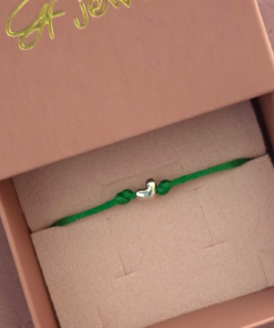 bracciale cordino e cuore