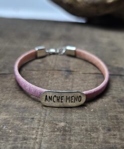 bracciale cordino con targhetta rettangolare