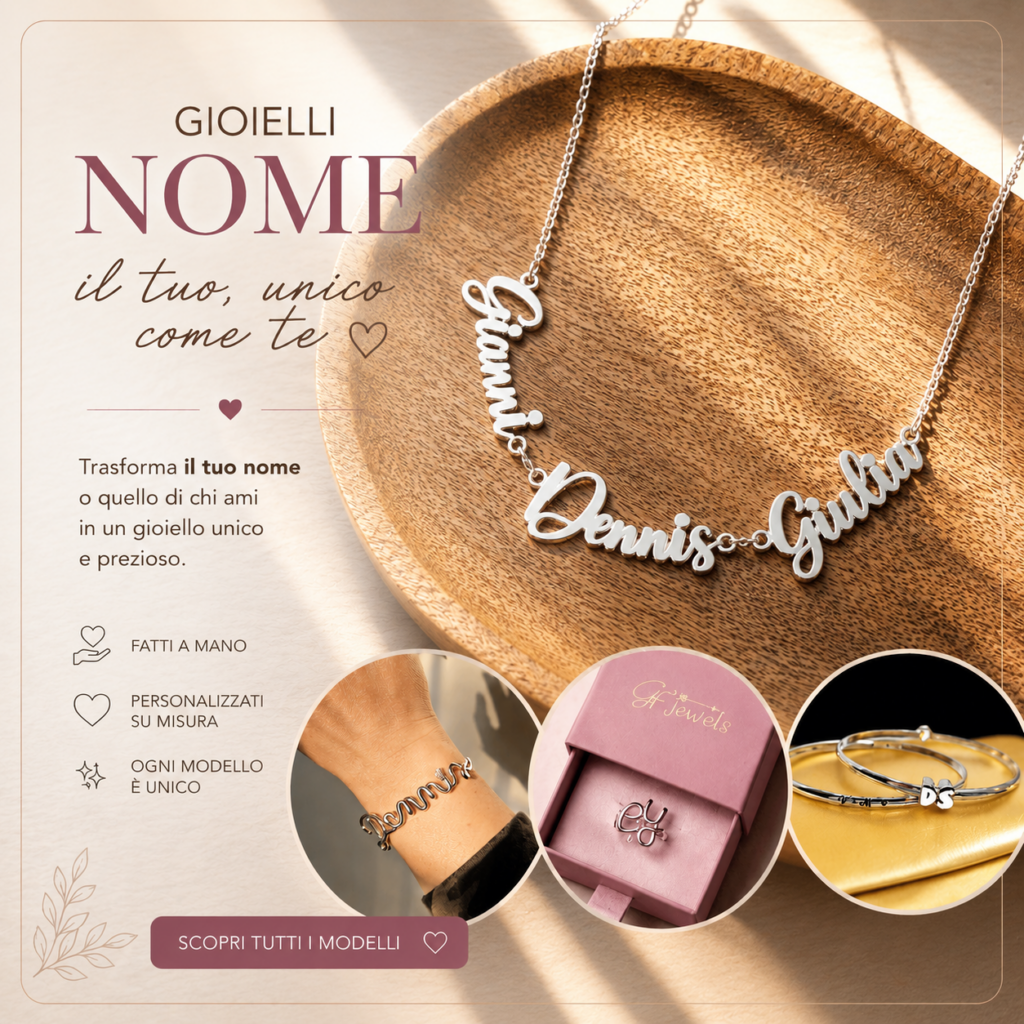 gioielli nome in argento